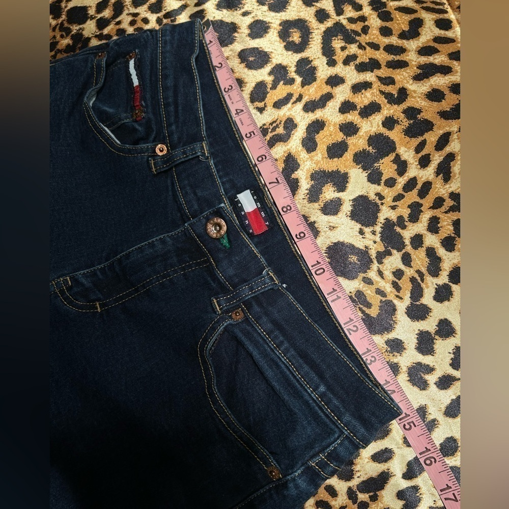 Y2K Tommy Jeans Dark Wash Flared Jeans - Picture 4 of 7